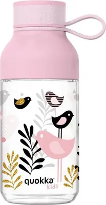 Produktbild von Quokka Ice Kids mit Riemen - 430 ml Tritan Trinkflasche mit Riemen (Birds)