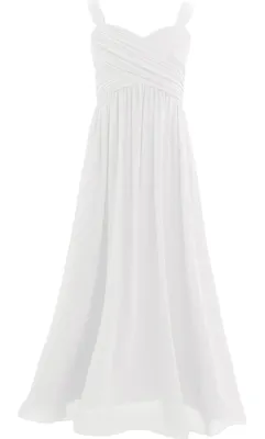Produktbild von Mädchen Prinzessin Kleid Abendkleid Gr. 176 Ärmellos Lang Festlich Kommunion Hochzeit Blumenmädchen Party Taufe Abschluss & Feier