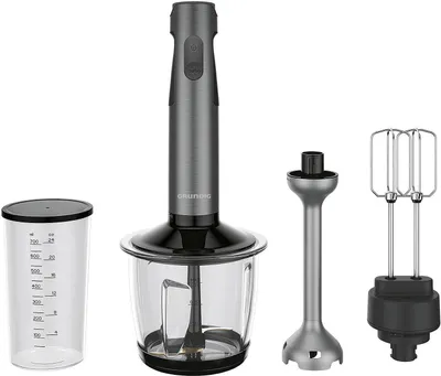 Produktbild von Grundig BL7180 Stabmixer-Set Delisia Novus 800W 12 Stufen Edelstahlmesser Silber