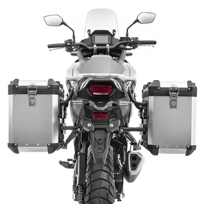 Immagine prodotto di Set di valigie in alluminio per moto 2x48 litri valigie laterali in alluminio Bagtecs XW48 argento