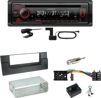 Produktbild von Kenwood KDC-BT450DAB Bluetooth DAB CD Einbauset für BMW 5er E39 bis 09/2000