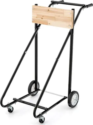 Produktbild von Außenborder Ständer auf Rädern, Robuster Motor-Transportwagen Metall mit 150 KG Tragfähigkeit, Außenbordmotor Ständer