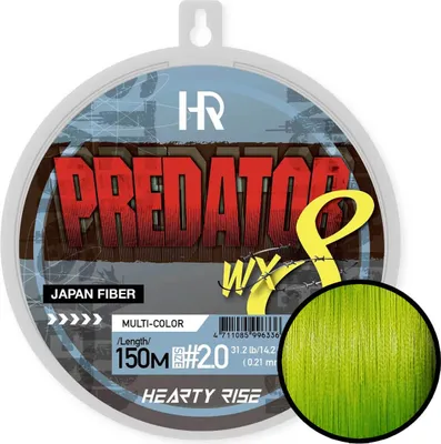 Produktbild von Hearty Rise Predator WX8 Angelschnur Geflochten 300m Hell Grün 0,20mm 15kg
