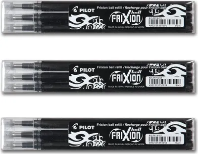 Produktbild von Pilot Frixion Ball Ersatzminen 0.7 schwarz - 9er-Set