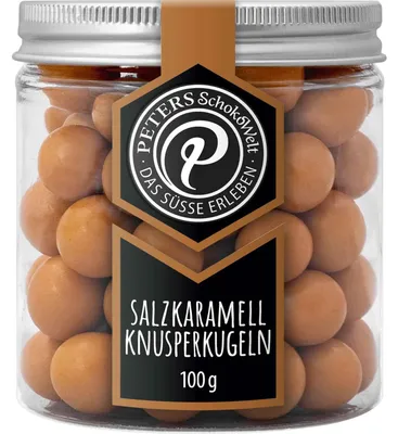 Produktbild von Peters Salzkaramell Knusperkugeln 100g