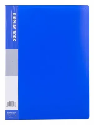 Image de Album de présentation A4, 40 pochettes, bleu - Deli