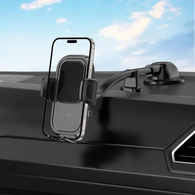 Obrázok produktu pre Držiak na auto Tech-Protect V8 na palubnú dosku, predné sklo alebo vetrací otvor - čierna