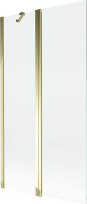 Produktbild von Mexen Mist Duschwand 2-flügelig 100 x 150 cm, transparent, gold - 8A9-100-011-50-00