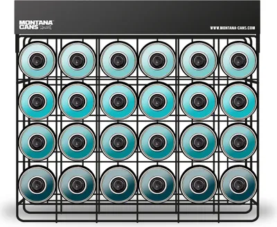 Produktbild von Sprühdosenregal | Montana Studio Rack | 24 Dosen | 35x45x13cm | leer