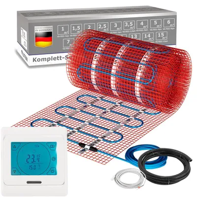 Produktbild von VILSTEIN© | Elektrische Fußbodenheizung 150W/m² TWIN Technologie Elektro | Komplett-Set | 13m² - 26m