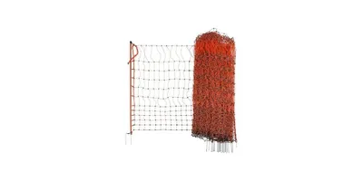 Immagine prodotto di Rete per pollame 50 m, arancione, 112 cm a un solo filo, elettrificabile