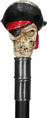Produktbild von Gehstock Piratenschädel