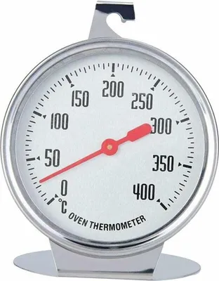 Produktbild von Ofenthermometer Edelstahl 1 Stück, Hitzebeständig Bis 400 Grad, Für Backofen Und Grill
