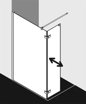 Produktbild von Kermi MET1L123203UK WALK-IN MENA T1L 1230x