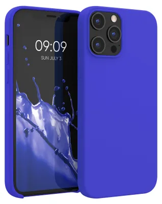 Produktbild von kwmobile Handyhülle für iPhone 12 Pro Max Hülle, für iPhone 12 Pro Max Case - Hülle Silikon - kabelloses Laden - Baltik Blau