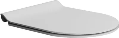 Produktbild von WC Sitz Soft Close SLIM, Duroplast, weiss matt/chrom