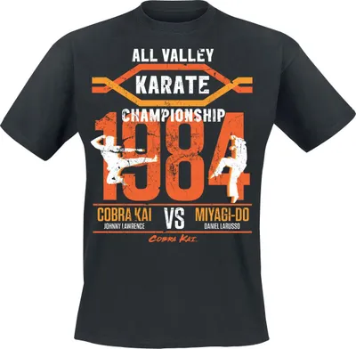 Produktbild von Cobra Kai T-Shirt Herren All Valley Championship schwarz L