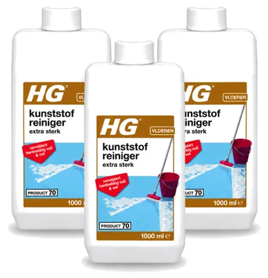 Produktbild von 3 x HG Kunststoff-Kraftreiniger Extra Stark - 1 L - Vorteilspackung - 3 Stücke