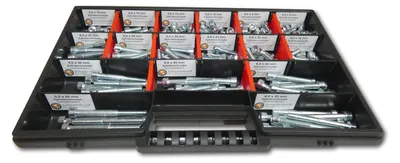 Produktbild von 200 tlg Zylinderschrauben Sortiment M6 // 6mm-60mm Schrauben Set Schraubenbox DIN 912/ISO4762 Bolzen Vollgewindeschrauben Maschinenschrauben Gewindeschrauben Zylinderkopfschrauben