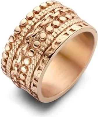 Produktbild von Victoria Dicker Roségold Ring aus rostfreiem Stahl, Größe 58 (18,5 mm)