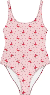 Produktbild von Mr. & Mrs. Panda Swimsuit Flamingo Yoga Größe L - Rosa - Geschenk, Badebekleidung, Damen-Einteiler, Strandmode, Yogi, Bademode, Baum, Badeanzug, Urlaub, Namaste