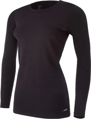 Produktbild von Damen T-Shirt langer Ärmel dünn Outlast® - schwarz, XXL