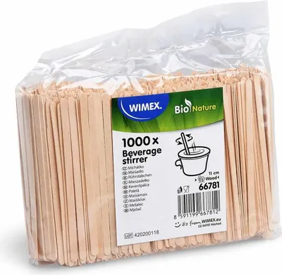 Produktbild von Rührstäbchen Holz 11cm - 1000 Stück