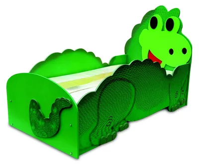 Productafbeelding van Dino Groß Bett mit Matratze Kinderbett Kinderzimmer Kinder Zimmer Betten Holz