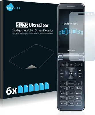 Produktbild von 6x Für Samsung Galaxy Folder 2 Schutzfolie Savvies Displayschutz Display Schutz Folie Klar Transparent