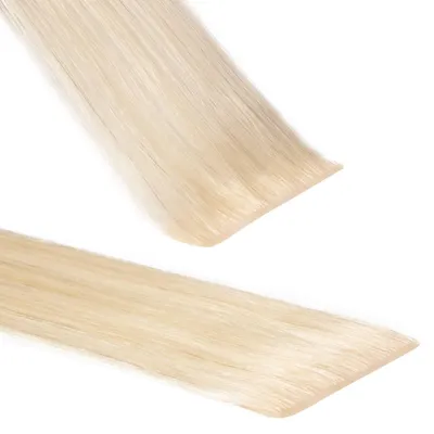 Produktbild von hair2heart Invisible Tape Extensions Echthaar Premium - 10 Tapes 40cm 10/0 hell-lichtblond