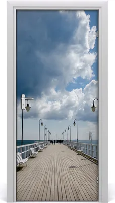 Produktbild von Tulup Türaufkleber 95x205 cm Dekorative Aufkleber Selbstklebend Wasserdichte Tapete Abnehmbar Schlafzimmer Wohnzimmer Wohnkultur - Pier in Orłowo