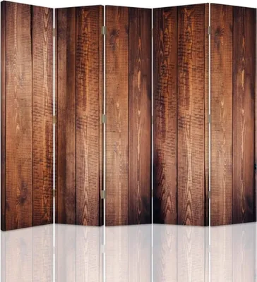 Produktbild von Paravent - Raumteiler Wood Effect - Dekorativer Raumtrenner cm. 180x170 (5 x)