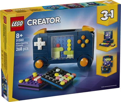 Produktbild von LEGO Creator 3-in-1-Set Retro-Spielkonsole - Kinder Spielzeug & Bauset - Modellbau mit 3 Bauoptionen: Konsole, Computer oder Spielautomat - Kreatives Geschenk für Mädchen und Jungen ab 8 - 31380