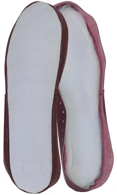 Produktbild von Leder Sohlen für Hüttenschuhe, in vielen Größen verfügbar, inklusive Strickanleitung
