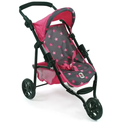 Produktbild von Bayer Chic 2000 Jogging Buggy für Puppen Lola 2018, Farbauswahl:Sternchen Pink