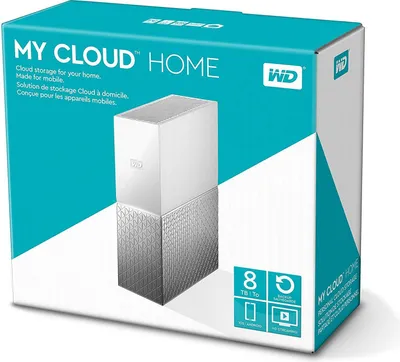 Produktbild von Western Digital My Cloud™ Home, 1-Bay NAS, 8 TB, Weiss/Silber