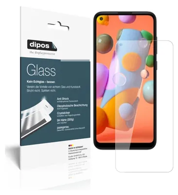 Produktbild von 2x Schutzfolie für Samsung Galaxy A12 - Anti-Shock 9H Folie dipos Glass Kunststoffglas