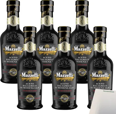 Produktbild von Mazzetti Balsamico Testa Rossa VPE (6x250ml Flasche) + usy Block