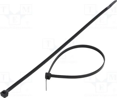 Produktbild von 100x Kabelbinder L: 250mm W: 4,8mm schwarz  333N  Ømax: 66mm FIX-S-4.8X250W/BK Kabel