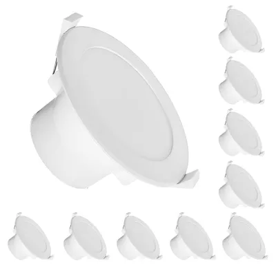 LED-Einbaustrahler, dimmbar, 10 W, 3 Farbtemperaturen, 10 Stück