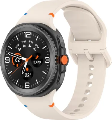 Produktbild von Bizon Strap Uhr Silikon G Samsung Galaxy Watch 8 40mm / 44mm / 8 Classic 46mm beige