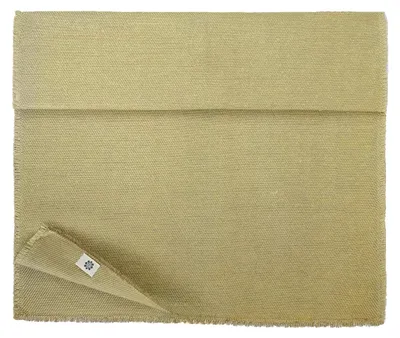Immagine prodotto di Tovaglia da tavolo in lino e cotone, 47x220 cm, beige e dorata