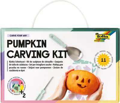 Produktbild von Folia Bastelwerkzeug Kürbisschnitz-Set