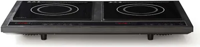 Produktbild von Nedis Induktionsherd | Kpchzone: 2 | 3400 W | Überhitzungsschutz | Schwarz | Timer | Turbo Aktion | Kindersicherung | LCD-Anzeige NE550670453