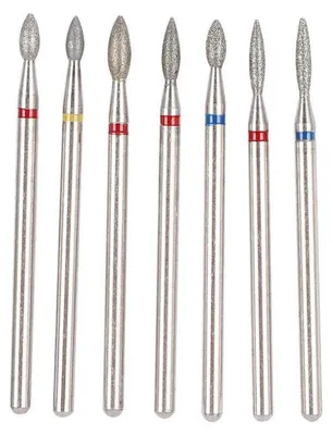 Produktbild von 7 Stück Nagelfräser Bits Diamant & Hartmetall für Maniküre Pediküre