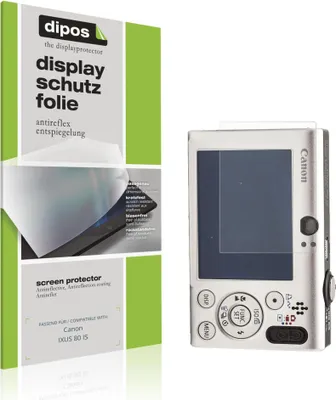 Produktbild von 4x Schutzfolie für Canon IXUS 80 IS matt Displayschutzfolie Folie Display Schutz dipos