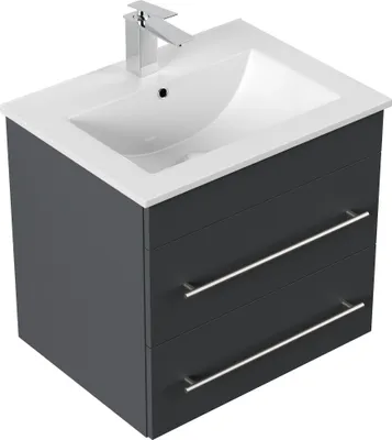 Obrázek produktu pro Umyvadlo 61,5 cm, umyvadlo Apollo, toaletní skříňka, keramické umyvadlo