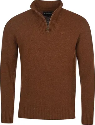Produktbild von Barbour Pullover Stehkragen braune Wolle