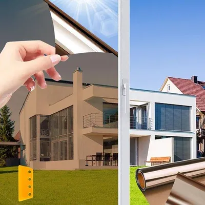 Produktbild von Sonnenschutzfolie mit UV-Schutz und Sichtschutz für mehr Privatsphäre