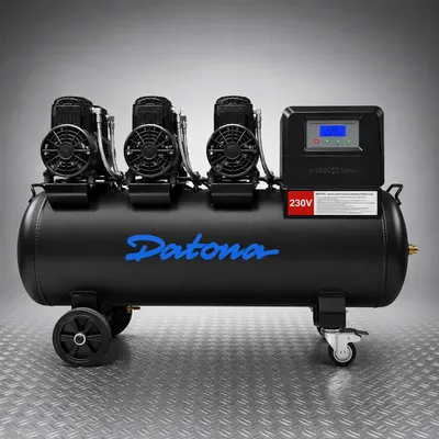 Productafbeelding van Stille compressor 100L - Olievrij en verrijdbaar - voor zandstralen